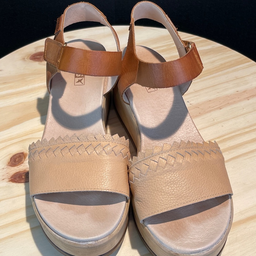 PIKOLINOS woman leather platform sandal US 10 - Picture 2 of 11